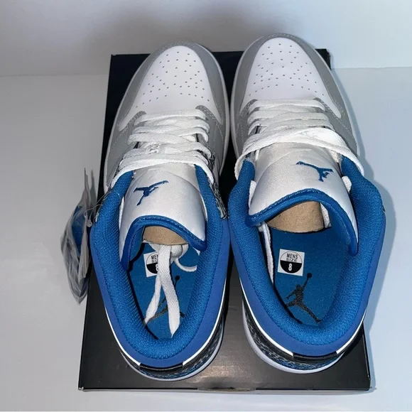 Air Jordan 1 Low SE True Blue Mens Size 8 Basketball Sneakers Shoes - Picture 14 of 14